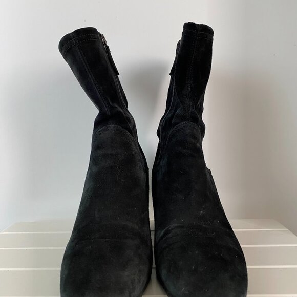 Aquatalia Carie Water Resistant Stretch Suede Bootie black size 8 - Picture 5 of 6